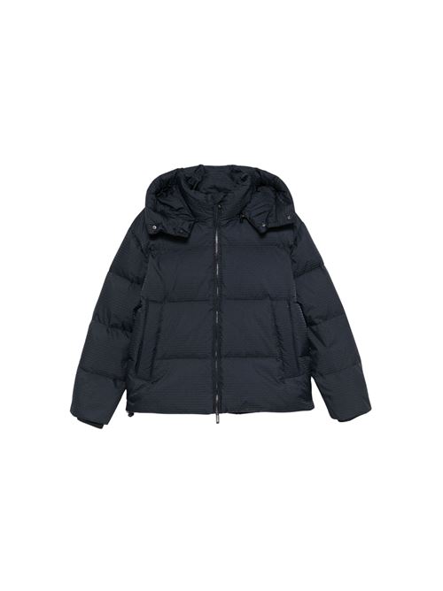 PIUMINO CON ZIP E CAPPUCCIO IN NYLON JACQUARD LOGO LETTERING ALL OVER EMPORIO ARMANI EMPORIO ARMANI | 6D1BC31NNXZ920